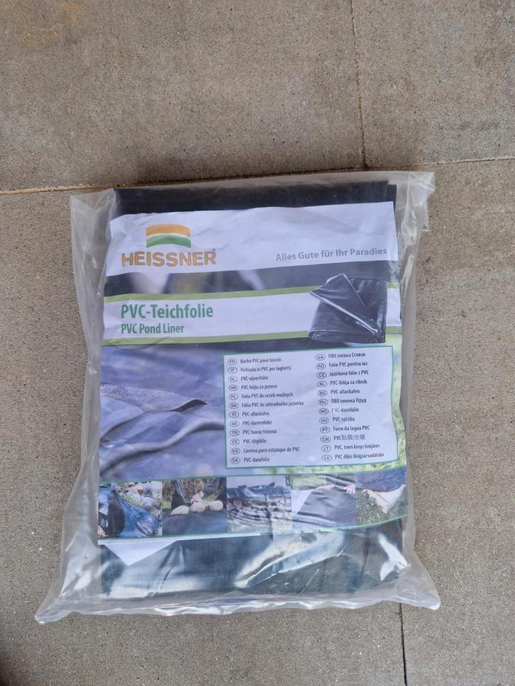 Nieuwe vijverfolie PVC 1,90 x 2 meter - Heissner, Tuin en Terras, Vijvers, Ophalen