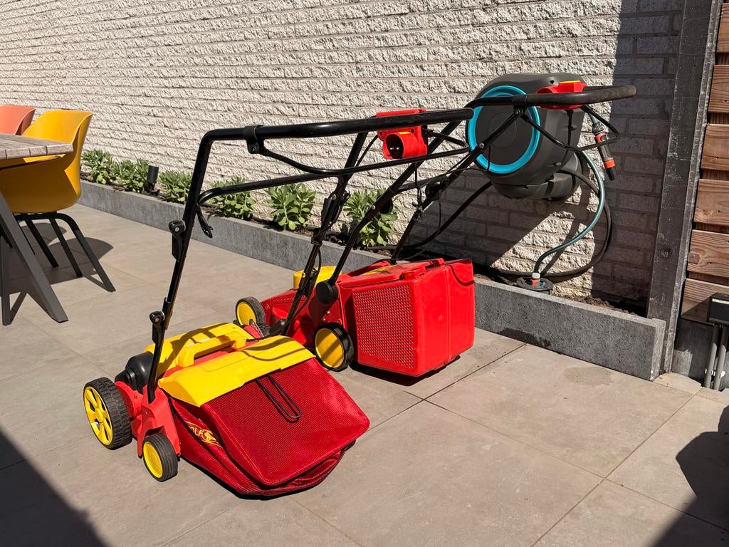 Wolf Garten Elektrische Grasmaaier & Verticuteermachine, Tuin en Terras, Grasmaaiers, Ophalen, Cirkelmaaier, Gebruikt, Elektrische grasmaaier