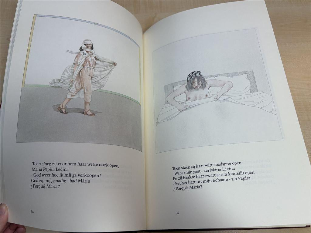 Maria Lécina — 100 Verzen met Kunst van Jan Vanriet, Ophalen of Verzenden, Gelezen