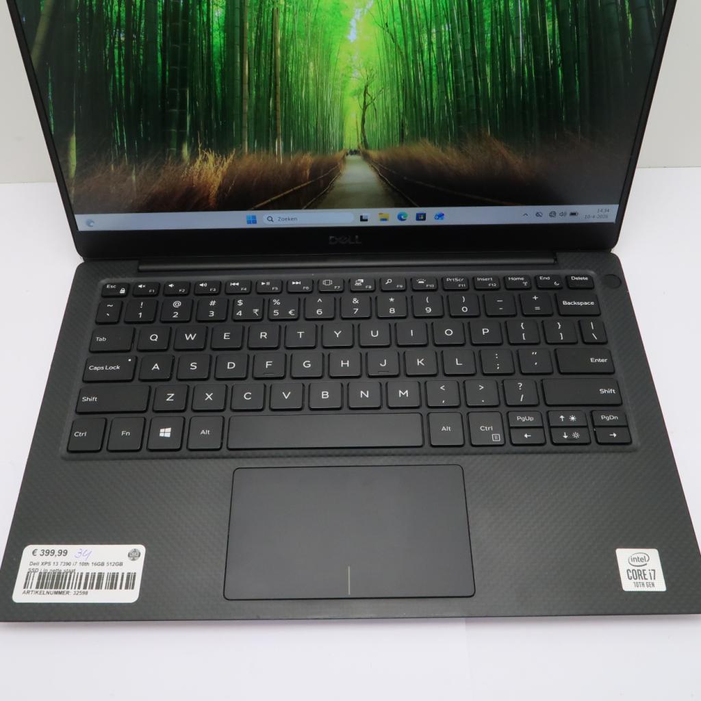 Dell XPS 13 7390 i7 10th 16GB 512GB SSD | In nette staat, Niet ingevuld, Zo goed als nieuw, Niet ingevuld, Niet ingevuld