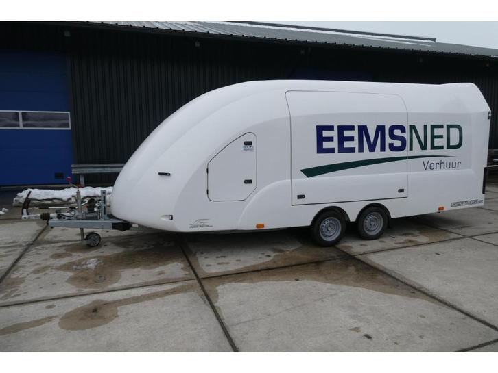 Bij Eemsned gesloten wagen afm 550 x 195, Auto diversen, Aanhangers en Bagagewagens, Gebruikt