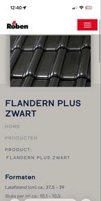 Roben Fladern Plus dakpannen, ca. 100 stuks, Gebruikt, Steen of Klei, Zwart, Dakpannen