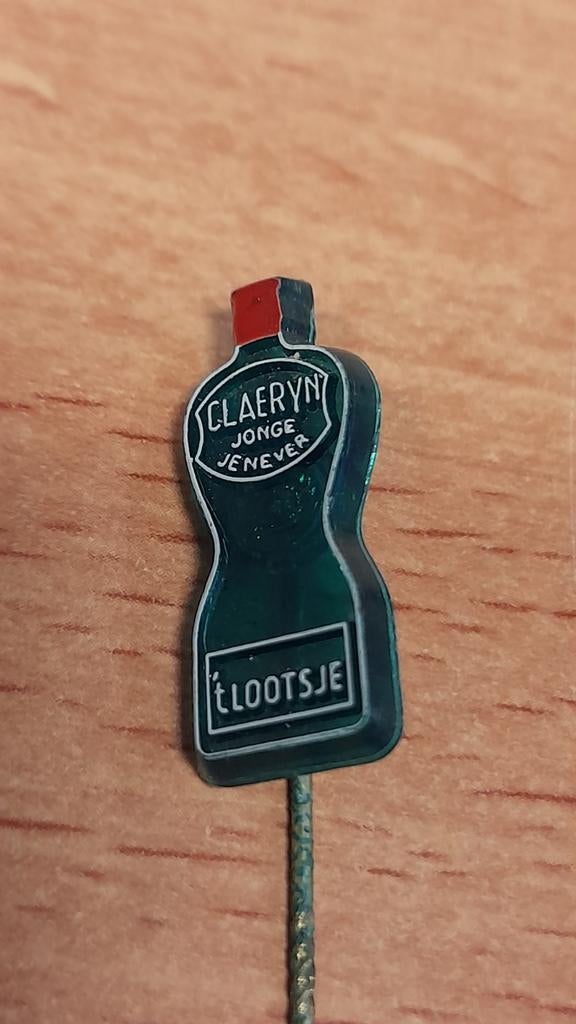 Vintage Claeryn Jonge Jenever 't Lootsje Reversspeld, Verzenden, Gebruikt