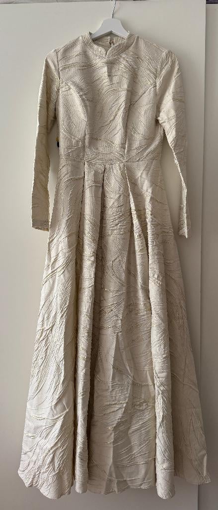 Avondjurk, Kleding | Dames, Gelegenheidskleding, Ophalen of Verzenden, Zo goed als nieuw, Wit, Galajurk