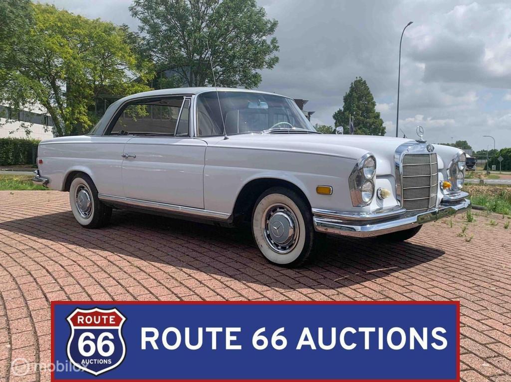 Mercedes-Benz 220 SE Coupe | 1963 | Route 66 Auctions, Auto's, Overige carrosserieën, Zwart, Mercedes-Benz, Bedrijf