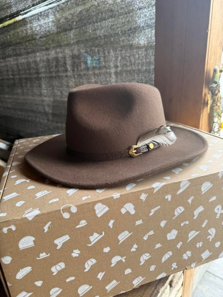 Stetson norbeck western wollen hoed, Ophalen, Nieuw, 58 of 59 cm (L, 7¼ of ⅜ inch), Hoed