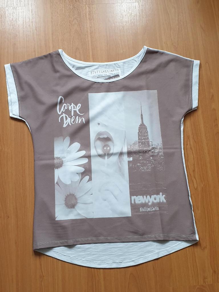 Top Follie di Garbo maat S valt ruim, Ophalen, Wit, Zo goed als nieuw, Korte mouw