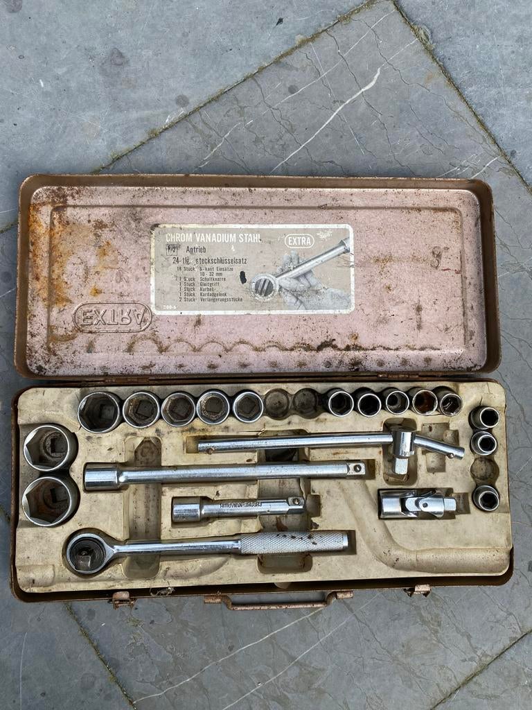 Doppenset Chrome vanadium, Ophalen, Gebruikt