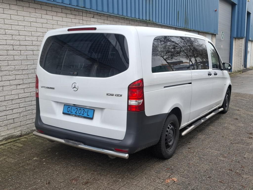 Mercedes-Benz Vito Tourer 109 BT Base Exta Lang 3x3 pers., Auto's, Gebruikt, Euro 6, Wit, Origineel Nederlands
