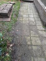 Gratis stoeptegels ongeveer 200 stuks, Tuin en Terras, Tegels en Klinkers, Ophalen, Gebruikt, Beton, Terrastegels