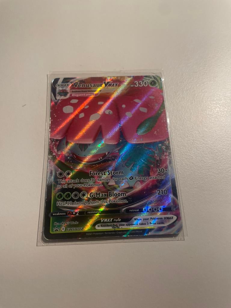 Pokémon Venusaur VMAX SWSH102 kaart, Hobby en Vrije tijd, Verzamelkaartspellen | Pokémon, Ophalen of Verzenden, Nieuw, Losse kaart