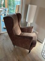 Bruine oorfauteuil van Ikea, Ophalen, Gebruikt, Stof, 75 tot 100 cm