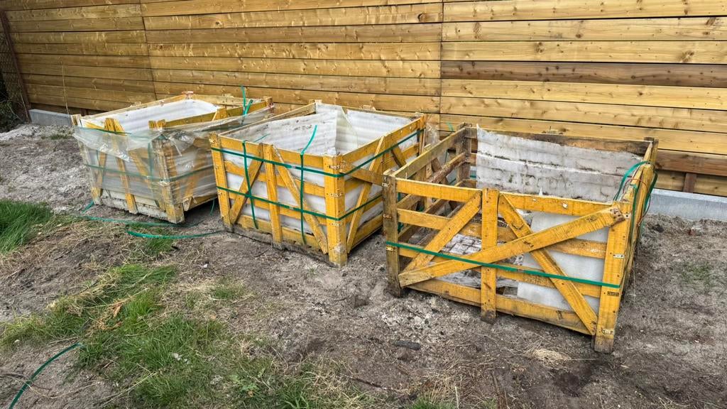 3x houten krat 112x105x75 GRATIS, Ophalen, Gebruikt, 100 cm of meer, 60 cm of meer