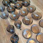 Arcopal Arcoroc Rookglas Servies - Complete Set, Gebruikt, Ophalen of Verzenden, Glas, Effen