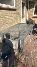 GRATIS tuintafel grijs 180x100cm, Ophalen of Verzenden, Gebruikt, Rechthoekig, Aluminium