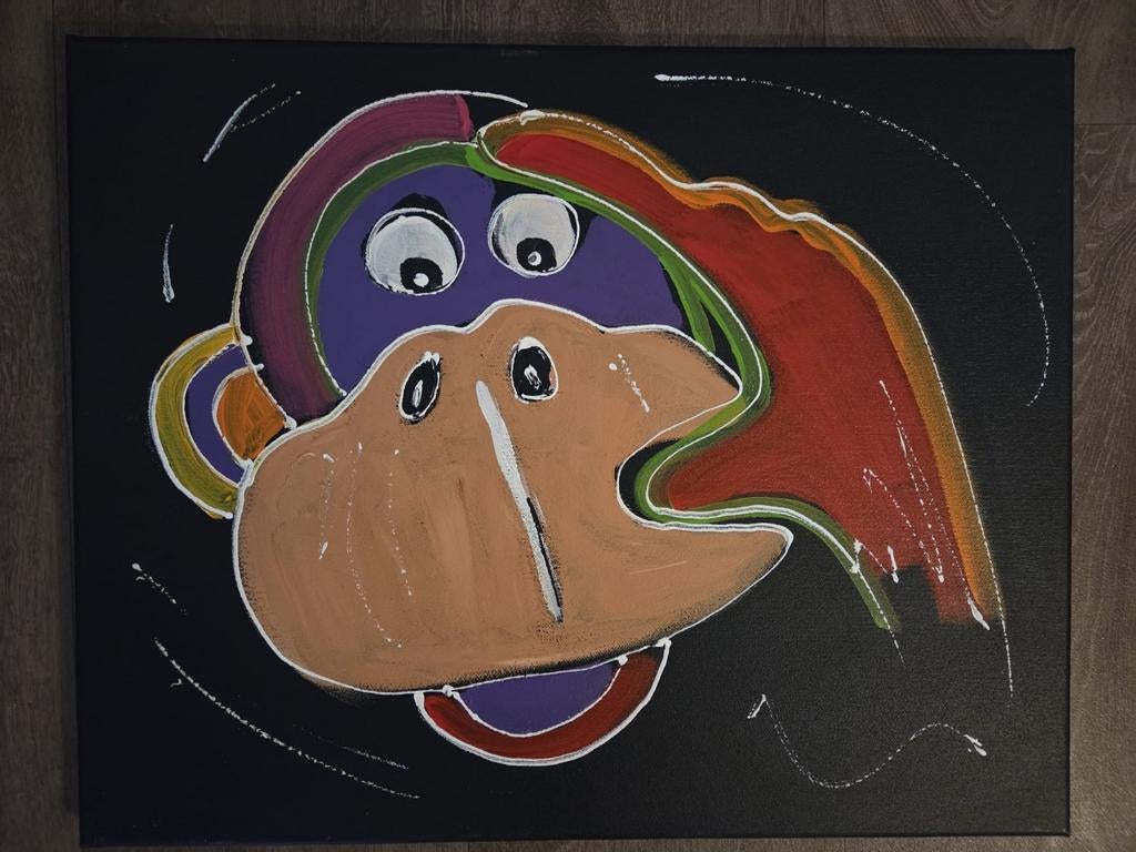 Origineel schilderij van kunstenaar C.M (Corrie)Leushuis l, Antiek en Kunst, Kunst | Schilderijen | Modern, Ophalen of Verzenden