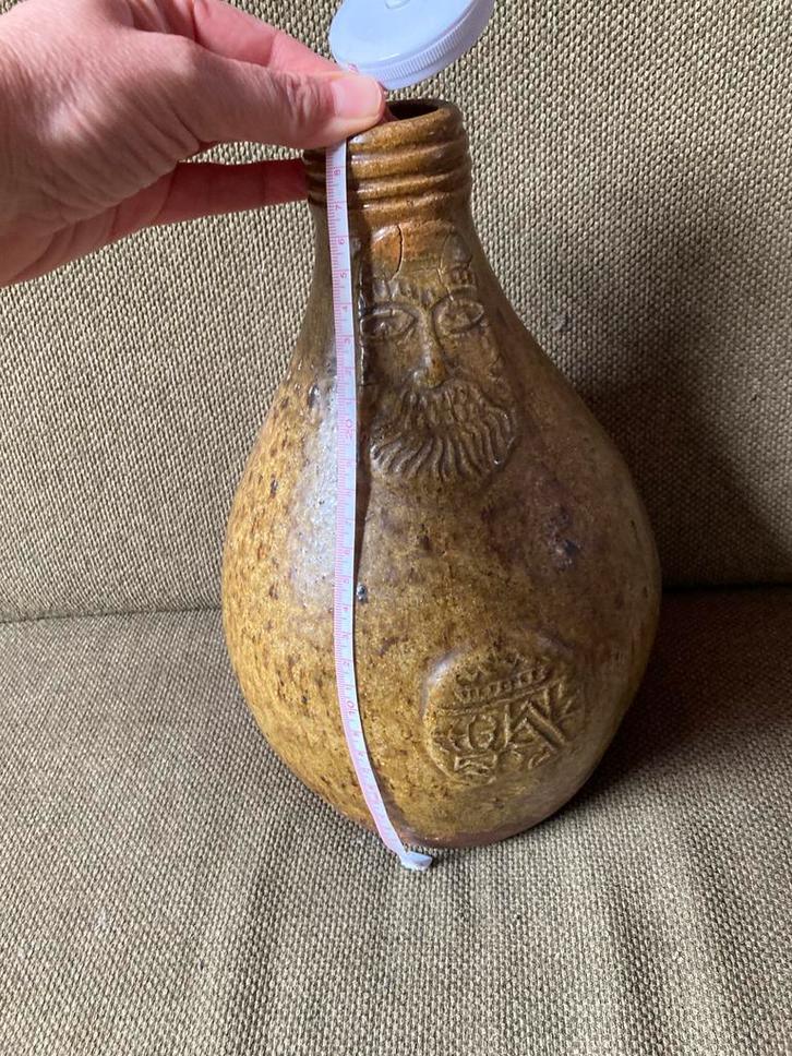 Antieke Baardmankruik zonder oor, 16e-17e eeuw, Antiek en Kunst, Antiek | Vazen, Ophalen of Verzenden