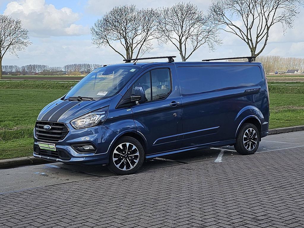 Ford Transit Custom 310 2.0 TDCI L2H1 Sport 170pk Navi Camer, Auto's, Bestelauto's, Gebruikt, 4 cilinders, Blauw, 2159 kg