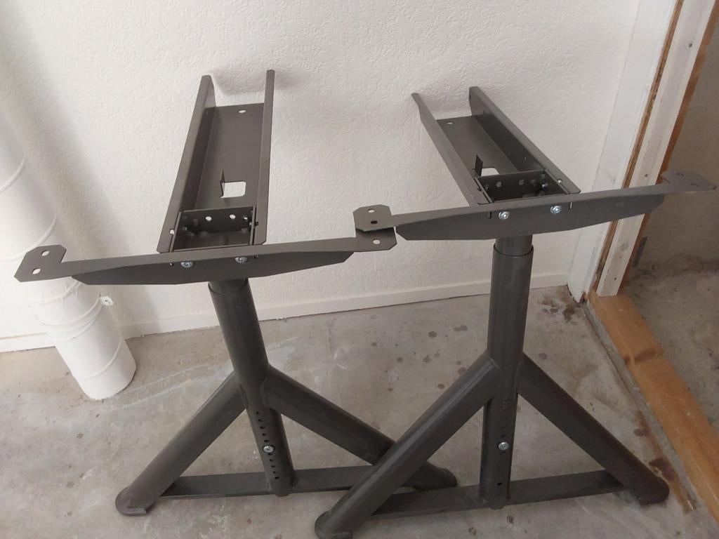 Verstelbare onderstellen bureau / tafel / werkbank | poten, Huis en Inrichting, Tafelonderdelen, Tafelpoot, 50 tot 100 cm, Rond