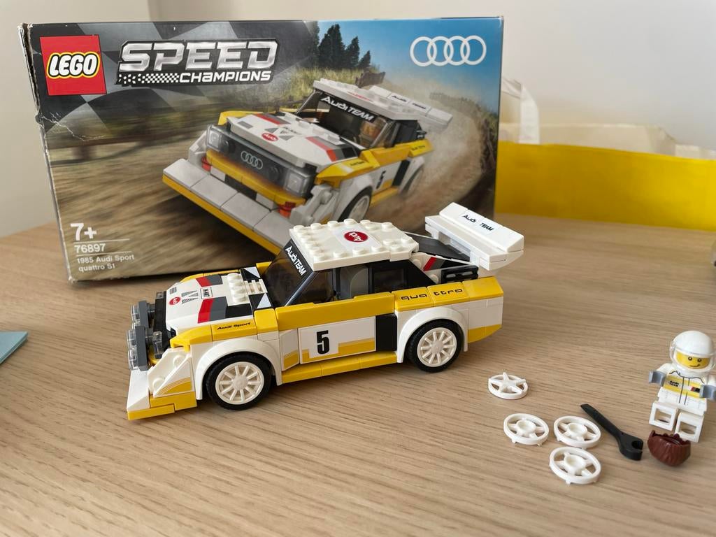 Lego Speed Champions 76897 1985 Audi Sport Quattro S1, Lego, Zo goed als nieuw, Compleet, Complete set