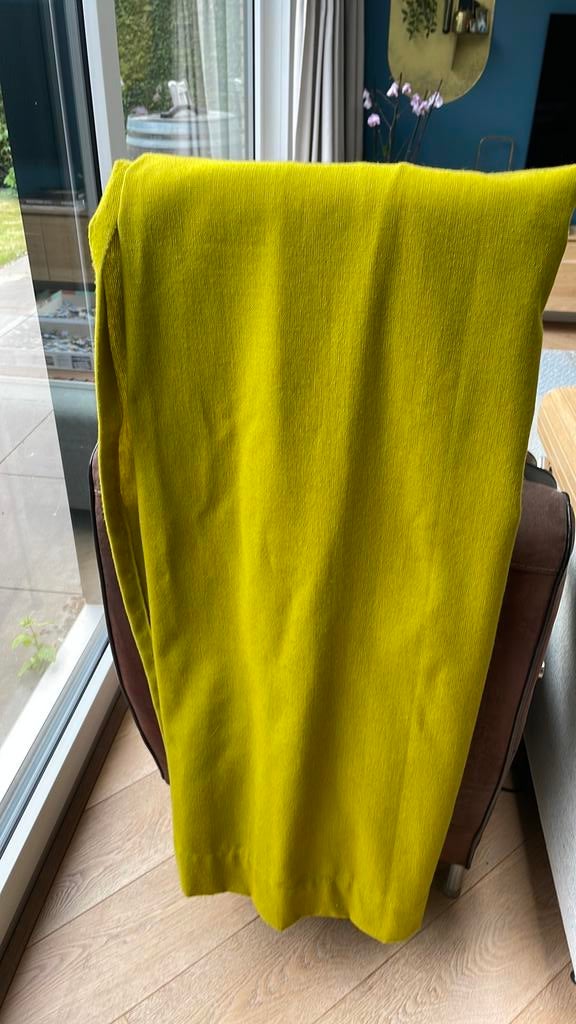 Retro gordijnen eind jaren 60, Huis en Inrichting, Stoffering | Gordijnen en Lamellen, Ophalen of Verzenden, Gebruikt, Groen, 150 tot 200 cm
