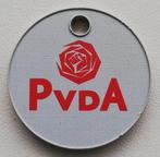 Winkelwagenmuntje politieke partij PvdA (witte munt), Ophalen of Verzenden