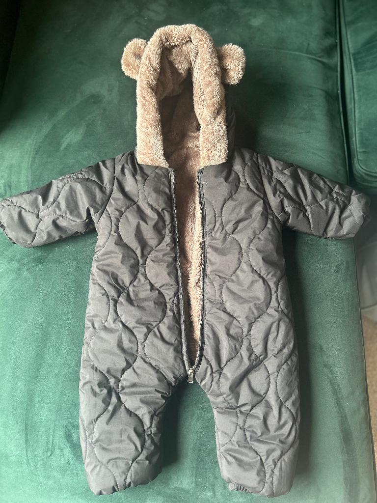 Baby gevoerde teddypak maat 80, Jongetje of Meisje, Ophalen of Verzenden, Zo goed als nieuw, Jasje