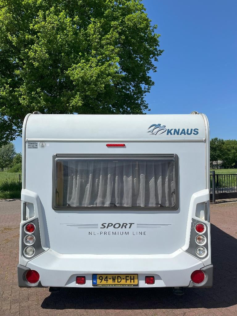 Mooie Knaus Sport 500 FU Premium Line, Caravans en Kamperen, Vast bed, Rondzit, Bedrijf, 5 tot 6 meter