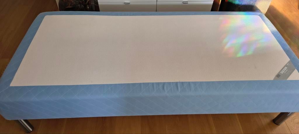 Gratis afhalen, Ikea Sultan boxspring, Ophalen, Gebruikt, Eenpersoons, Blauw