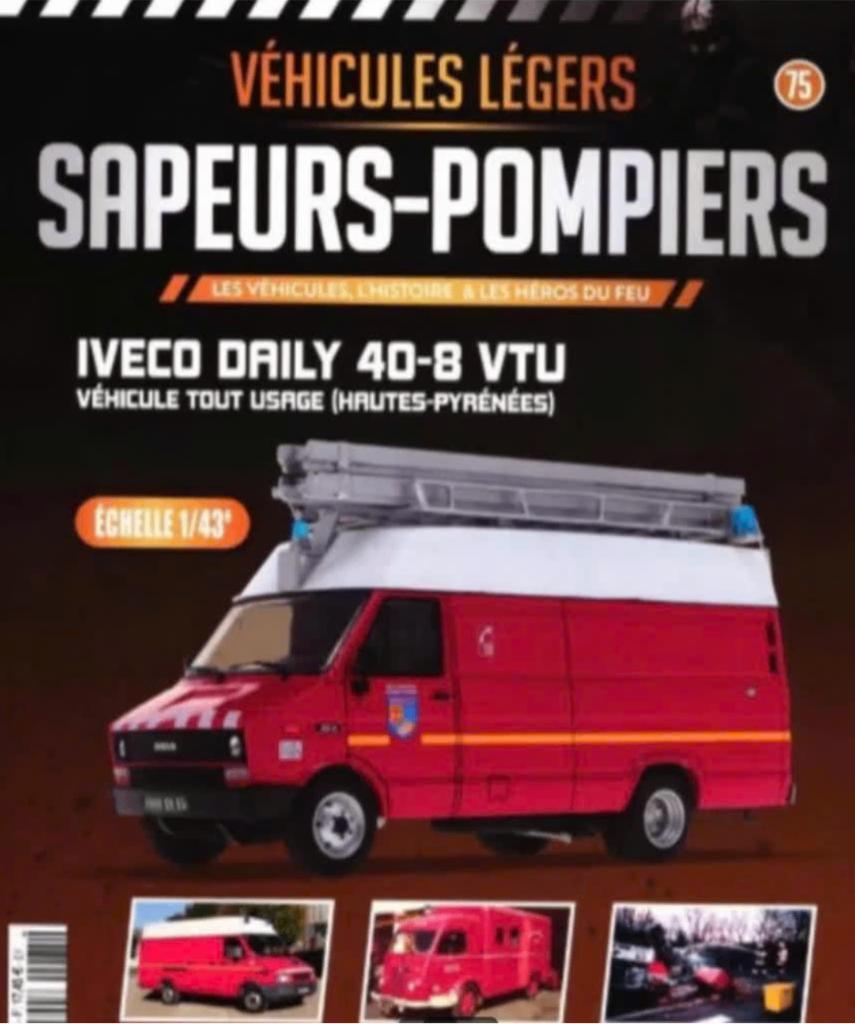 Iveco Daily 40-8 VTU LADDERWAGEN BRANDWEER schaal 1/43 # 75, Verzenden, Nieuw, Bus of Vrachtwagen, Overige merken