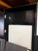 Billy boekenkast zwart met opzetstuk, Huis en Inrichting, Kasten | Boekenkasten, Ophalen, Met plank(en), Gebruikt, 200 cm of meer