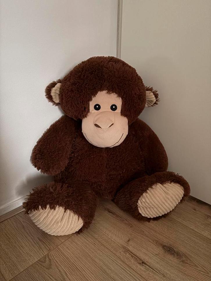 Grote zachte apen knuffel - Perfect voor knuffelen!, Kinderen en Baby's, Speelgoed | Knuffels en Pluche, Zo goed als nieuw, Overige typen