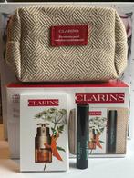 Clarins setje etui, mascara & serum, Ophalen of Verzenden, Nieuw, Bodylotion, Crème of Olie
