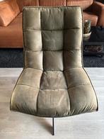 Draaifauteuil Woood groen., Huis en Inrichting, Ophalen, Zo goed als nieuw, 75 tot 100 cm, 50 tot 75 cm