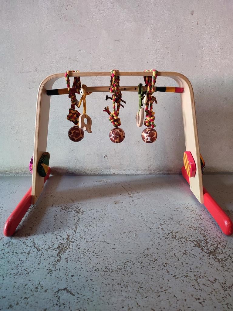 Zelf gemaakte babygym Africa style, Ophalen of Verzenden, Zo goed als nieuw, Babygym