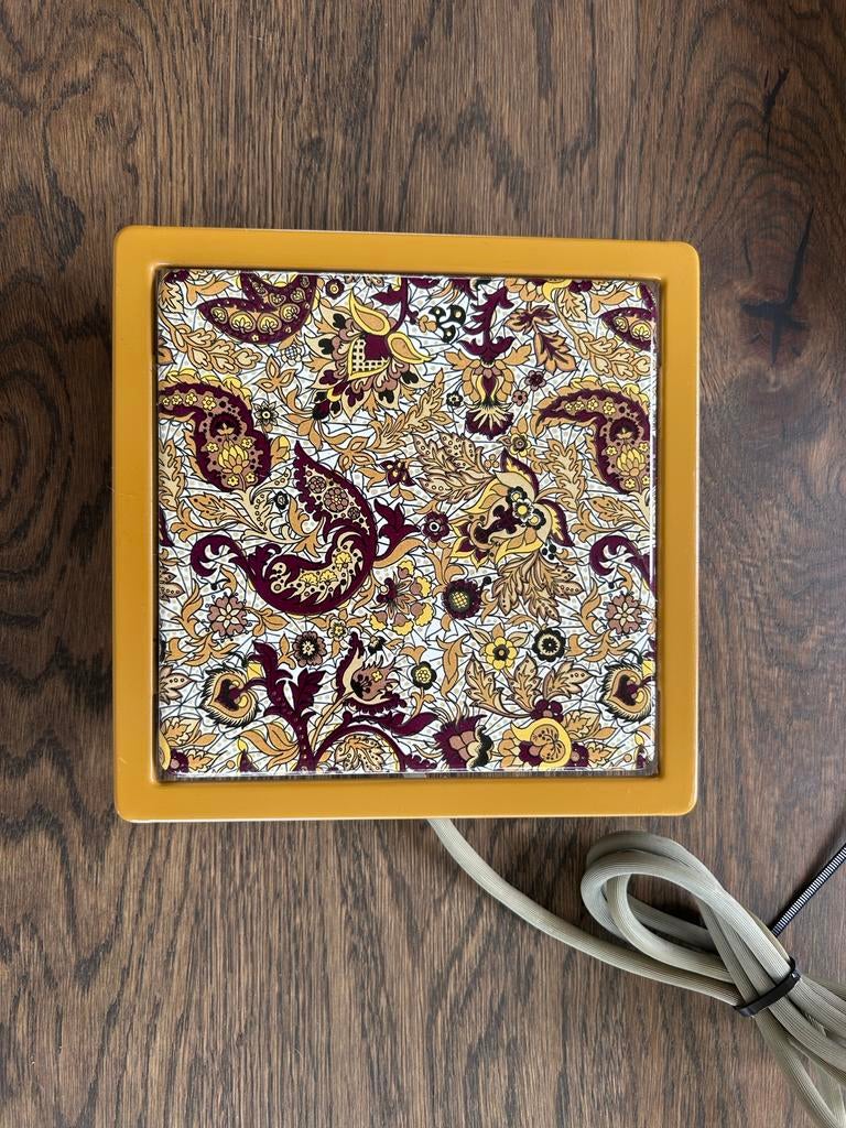 Inventum jaren '70 warmhoudplaatje - Retro vintage design, Ophalen, Zo goed als nieuw