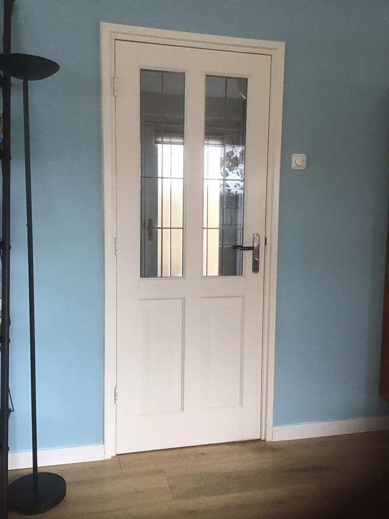 Binnendeur met glas-in-lood, Doe-het-zelf en Verbouw, Deuren en Horren, Ophalen, Binnendeur, 200 tot 215 cm, Glas