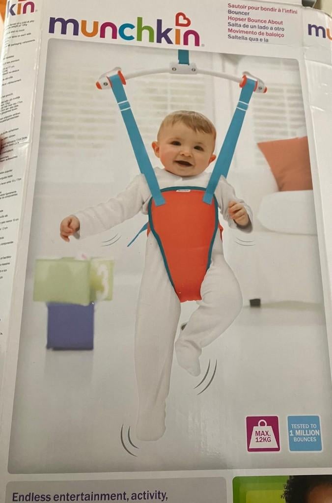 Babyschommel/jumper Munchkin, Ophalen of Verzenden, Zo goed als nieuw, Babygym