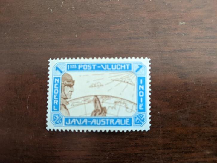 NED. INDIE 1931; LUCHTPOSTZEGEL LP13  2 FOTO'S LEES, Postzegels en Munten, Postzegels | Nederlands-Indië en Nieuw-Guinea, Postfris