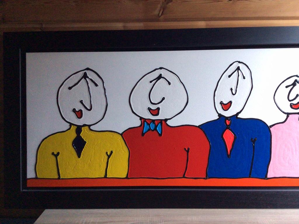 Heel groot schilderij van kunstenaar LamBert uit Ootmarsum, Ophalen