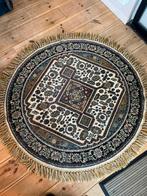 Rond vloerkleed met perzische uitstraling, Ophalen of Verzenden, Zo goed als nieuw, Rond, 100 tot 150 cm