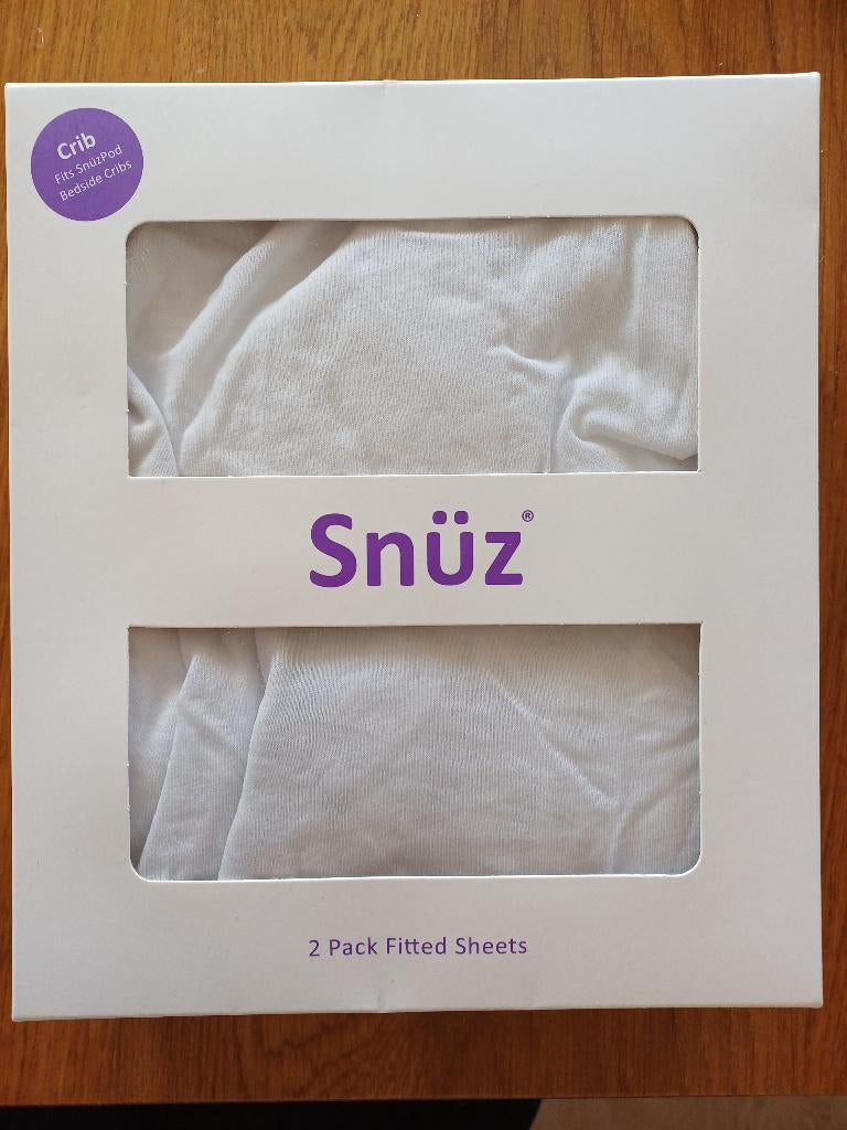 2x Lakentjes voor Snüzpod, Jongetje of Meisje, Nieuw, Ophalen of Verzenden, Wit