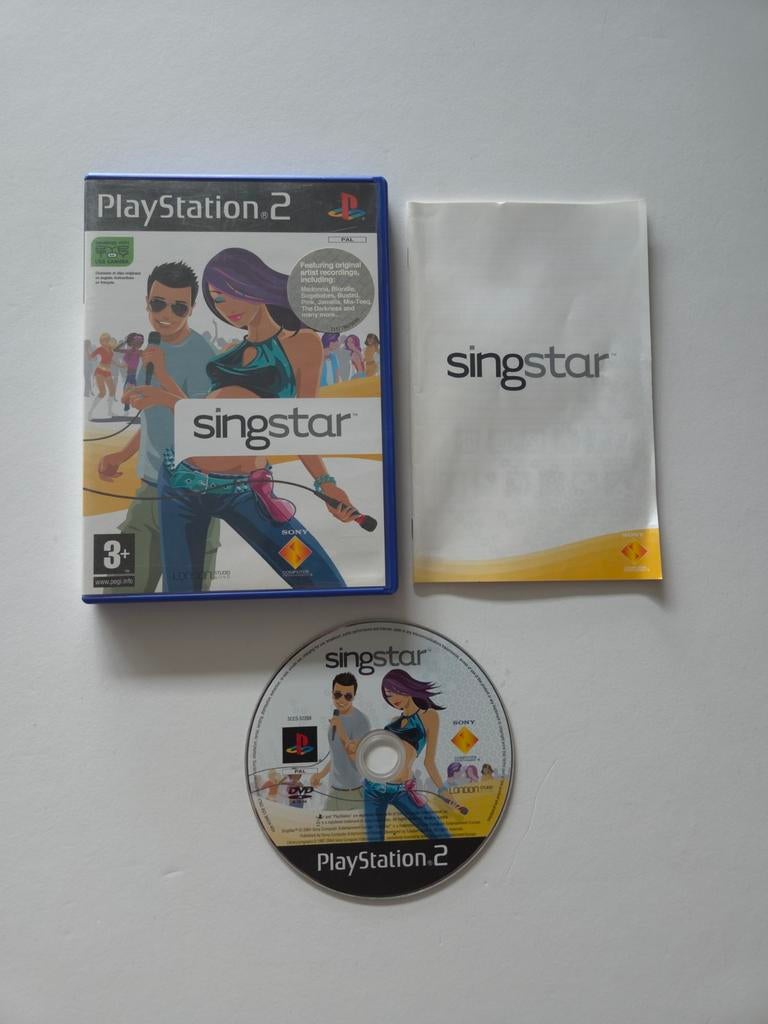 Playstation 2 (PS2) - Singstar, Spelcomputers en Games, Games | Sony PlayStation 2, Muziek, Ophalen of Verzenden, Zo goed als nieuw