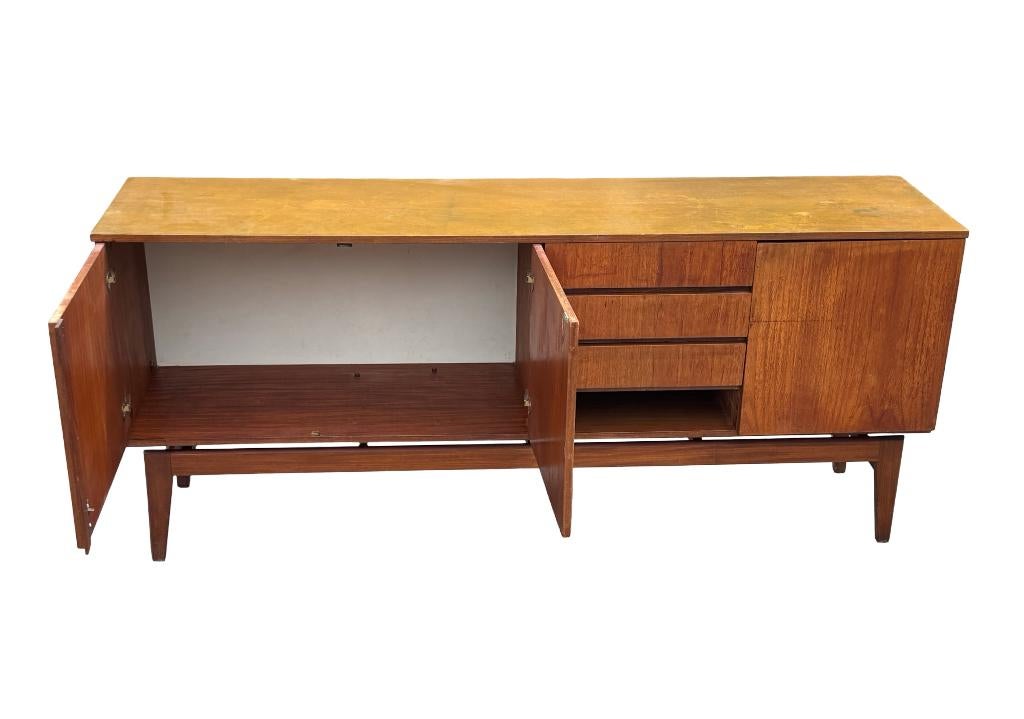 Vintage Dressoir Lowboard Tv Audio Meubel teak Jaren 60, Ophalen, Gebruikt, 150 tot 200 cm, Vintage dressoir