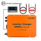 CREABEST 2000W Zuivere Sinus Omvormer + 80Ah lader Camper, Ophalen of Verzenden, Nieuw