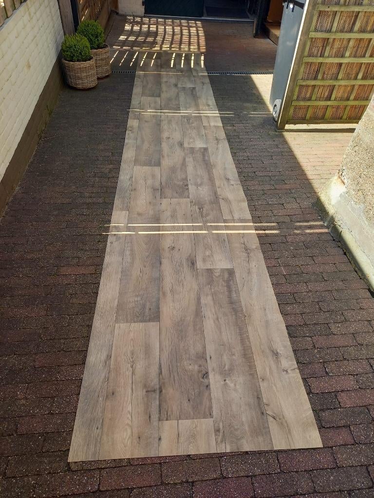 Coupon vinyl/zeil, Ophalen, Bruin, Nieuw, Minder dan 10 m²