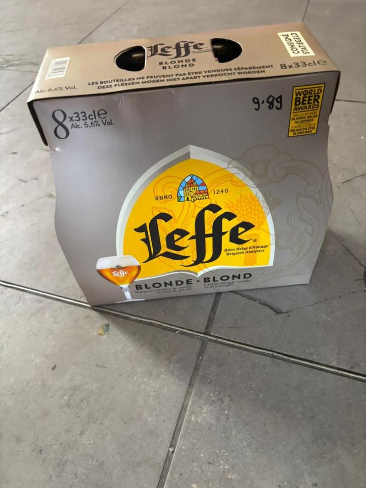 Leffe Blond 8 flessen 33cl €7,99 inclusief statiegeld, Diversen, Levensmiddelen, Ophalen of Verzenden