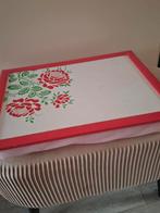 Schootkussen met bloemenprint - Comfortabel en stijlvol, Huis en Inrichting, Ophalen of Verzenden, Gebruikt, Rechthoekig, Overige materialen