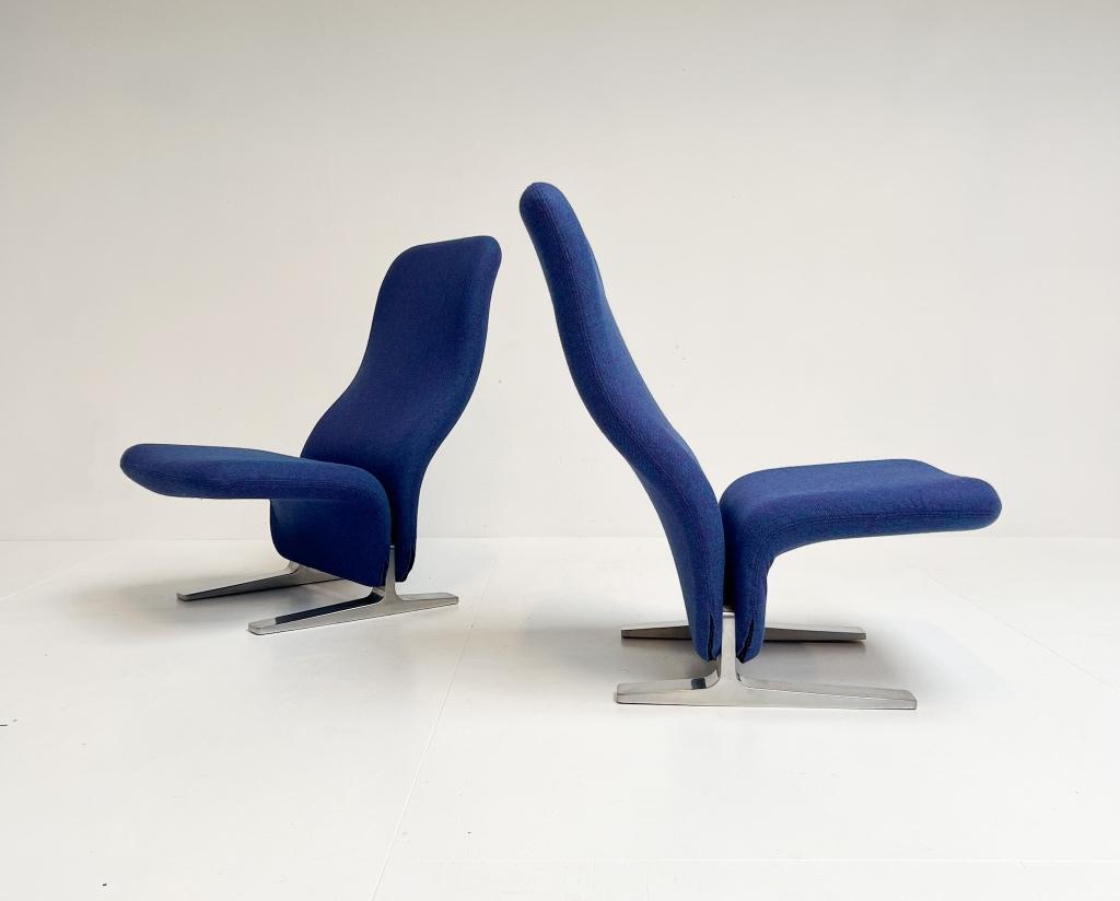 Opnieuw gestoffeerde Artifort Concorde fauteuil (per stuk), Design, 75 tot 100 cm, Ophalen of Verzenden, Zo goed als nieuw