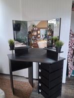 Kaptafel zwart met veel opbergruimte, Ophalen, Gebruikt, 50 tot 100 cm, Minder dan 100 cm